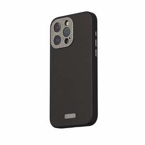 Moshi Napa MagSafe laadukas vegaaninahkainen suojakuori iPhone 15 Pro -laitteelle, Midnight Black -värinen