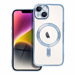 Suojakuori iPhone 14:lle Electro Mag Cover yhteensopiva MagSafe-version kanssa sininen