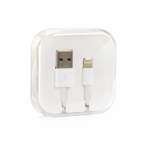 Kaapeli USB A - Lightning 1A HD4 BOX 1 m valkoinen