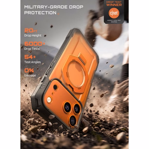 Supcase Grip Pro Mag MagSafe -suojakuori iPhone 18 Pro / 17 Pro – oranssi