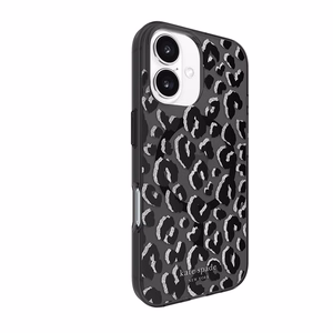 MagSafe-yhteensopiva Kate Spade New York Black City Leopard -suojakuori Apple iPhone 16:lle
