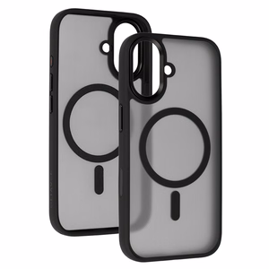 Liavec Cloudy suojakuori metallisella kamerakehyksellä Iphone 17 -puhelimelle musta (kameran ohjauspainike)