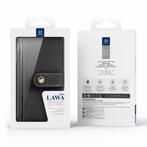 Dux Ducis Skin Pro Suojakuori Samsung Galaxy A36 5G / A56 5G:lle kielekkeella ja korttilokerolla - musta
