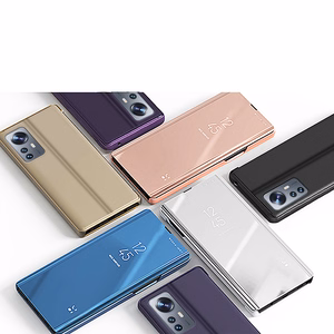 Clear View Case kansi Xiaomi 12 Lite kansi läppä musta