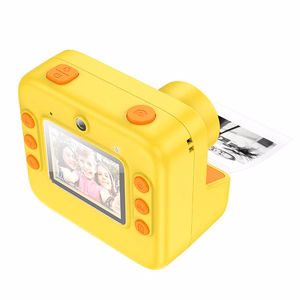 Digitaalinen lastenkamera tulostimella Hoco 1MP 2,0" HD Ready DV200 keltainen