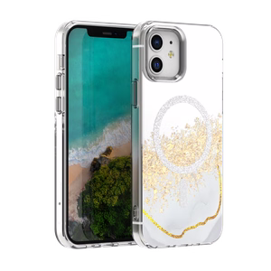 Epoxy Mag suojakuori iPhone 12 / 12 Pro 6,1" valkoinen