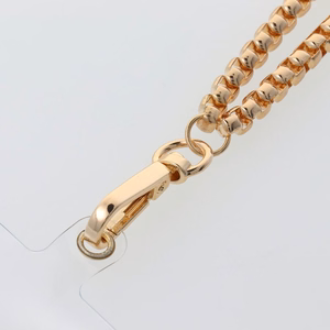 CHAIN #82 Puhelimen nauha / narun pituus 80 cm (40 cm silmukassa) / kaulaan - kultainen