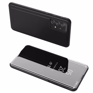 Clear View Kotelo flip cover Samsung Galaxy A73 musta