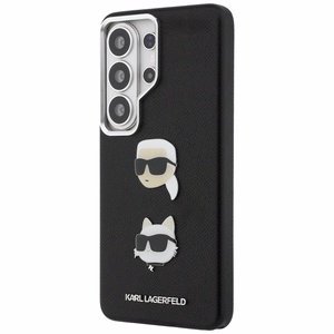 Karl Lagerfeld Suojakuori Saffiano Double Heads Metal Samsung Galaxy S26 Ultra:lle musta