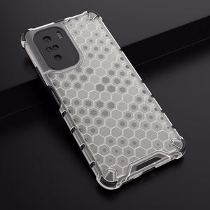 Honeycomb Asia panssari kansi TPU puskuri Xiaomi Redmi K40 Pro + / K40 Pro / K40 / K40 / Poco F3 läpinäkyvää