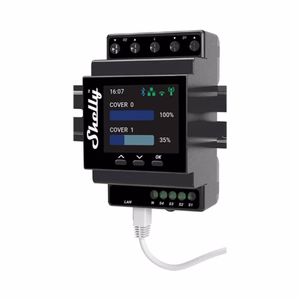 Shelly Pro Dual Cover PM DIN-kisko kaksoisohjain, WiFi (tehomittaus)