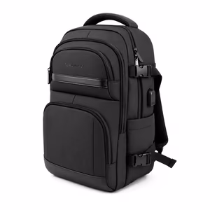 Wozinsky WPW-20L -matkareppu kannettavan tietokoneen taskulla 40x20x25 cm käsimatkatavarana - musta