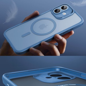 ESR Classic Pro Set Halolock MagSafe suojakuori iPhone 16 -puhelimelle - sininen