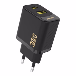 Dudao A27TEU PD 30W GaN USB-A USB-C seinälaturi - musta