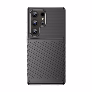 Thunder Suojakuori Samsung Galaxy S25 Ultra Silikoninen panssarisuoja - Musta
