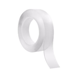 REBEL uudelleenkäytettävä kaksipuolinen nano-asennusteippi (2 mm × 30 mm × 3 m), läpinäkyvä