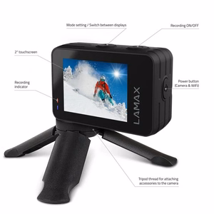 LAMAX W10.2 4K Wi-Fi -toimintakamera, 20 Mpx