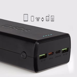 Powerbank SBS TTBB30000PD20K 30000 mAh 2 x USB-C 2 x USB-A - musta