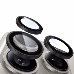 Tempered glass Tel Protect Titanium Lens 99% AR on camera for Iphone 13 Pro/13 Pro Max black (lens 3 pcs)