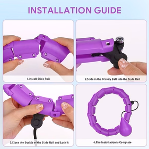 Smart Hula Hoop M1 -voimisteluvanne, violetti