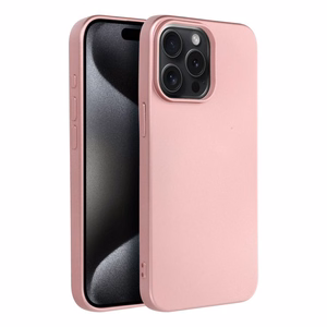 Metallinen Suojakuori iPhone 15 PRO MAX:lle vaaleanpunainen