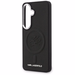 Karl Lagerfeld Embossed Ring Initials MagSafe Case for Samsung Galaxy S26+ - Black