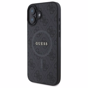 Guess 4G Ring Classic Logo MagSafe kotelo iPhone 16 - musta