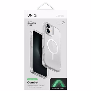 Uniq Combat kotelo iPhone 16 Pro 6.3" Magclick latauksella - valkoinen