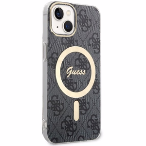 Guess 4G MagSafe suojakuori iPhone 14:lle - musta
