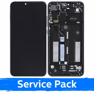 LCD Display Compatible with Xiaomi Mi 8 Lite with frame / gray / (Service Pack)