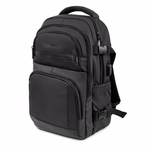 Wozinsky WPW-20L -matkareppu kannettavan tietokoneen taskulla 40x20x25 cm käsimatkatavarana - musta