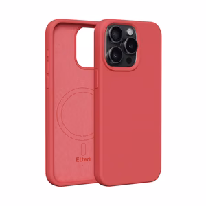 Etteri Silikoninen Mag suojakuori iPhone 15 Pro 6,1:lle vadelmanpunainen