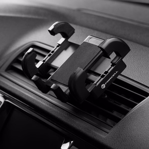 Auton puhelinteline Forcell F-Grip Regular ilmakanava musta