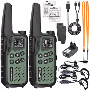 Baofeng BF-T25E -radiopuhelinsetti, 2 kpl, vihreät