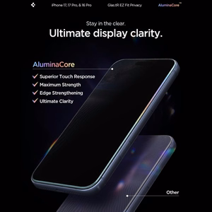 Spigen Glas.tR EZ Fit 2-Pack iPhone 16 Pro 6,3 yksityisyyssuoja