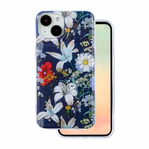 Glow Glam -suojakuori iPhone 11 sininen