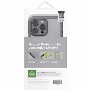 Uniq Combat Active Magclick Lataus Suojakuori iPhone 16 Pro Max:lle - Harmaa