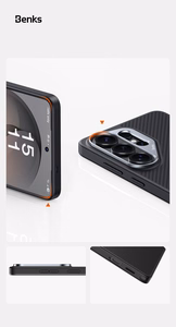 Benks Magnetic Armor Pro Kevlar Case Metal Frame 600D (G049) for Samsung Galaxy S26 Plus black