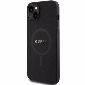 Guess GUHMP15MPSAHMCK iPhone 15 Plus 6,7 musta/musta kovakuori Saffiano MagSafe