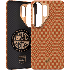 Benks Magnetic Armor Air Armor Grid Kevlar Case Metal Frame 600D (C.K.FL.SA.GD.A050) for Samsung Galaxy S26 Ultra orange