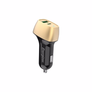 Energizer Ultimate D38BG autolaturi, USB-C + USB-A, 38 W PD + QC 3,0, kullanvärinen ja musta