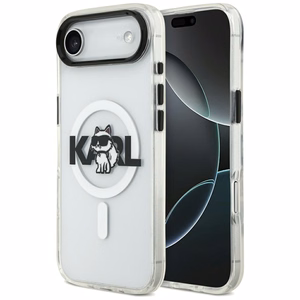 Karl Lagerfeld IML Choupette Sketch Logo MagSafe suojakuori iPhone Air - kirkas