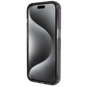Guess Ring Stand Script Glitter MagSafe case for iPhone 13 Pro / 13 - black