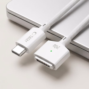 Tech-Protect MMC01 Ultraboost USB-C / MagSafe 3 140W 300cm kaapeli mallille MacBook, valkoinen