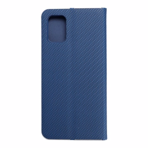 Puhelinkotelo LUNA Book Carbon SAMSUNG A71 sininen