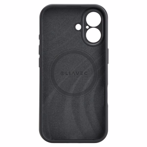 Liavec Silk Shield suojakuori metallisella kamerakehyksellä Iphone 17 -puhelimelle musta