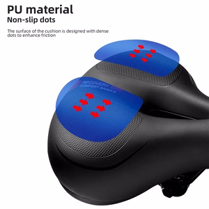 Rockbros AQ-6090R pyörän satula - musta ja punainen