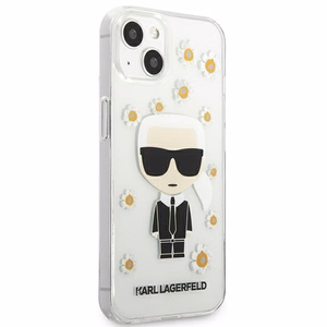 Karl Lagerfeld Flower Ikonik Karl Kotelo iPhone 13 mini - läpinäkyvä - läpinäkyvä