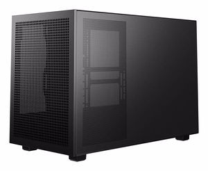 DeepCool CH260 Wood – micro-tower computer case with wood trim, black