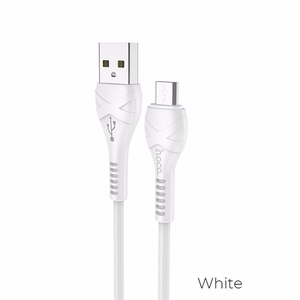 Kaapeli USB A - Micro USB Hoco 1 m X37 valkoinen